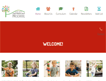 Tablet Screenshot of preschool.oakhillumc.org